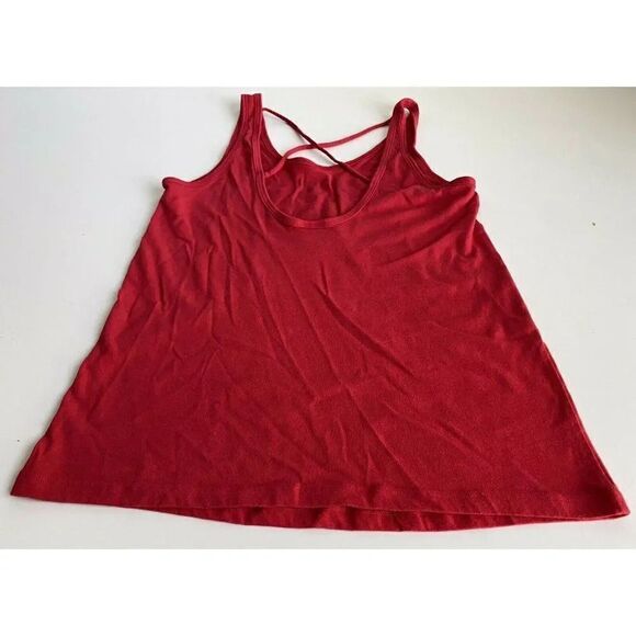 Victoria's Secret PINK Tank Top Sleeveless "Let's Go Nats" Red Workout Size XS - Picture 5 of 6
